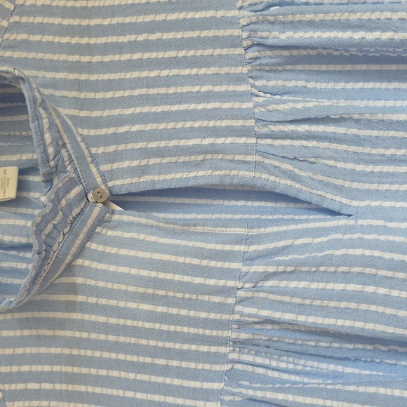 H&M Blue & White Stripe Pullover Top.  Size Small.  New With Tag. - Picture 4 of 11